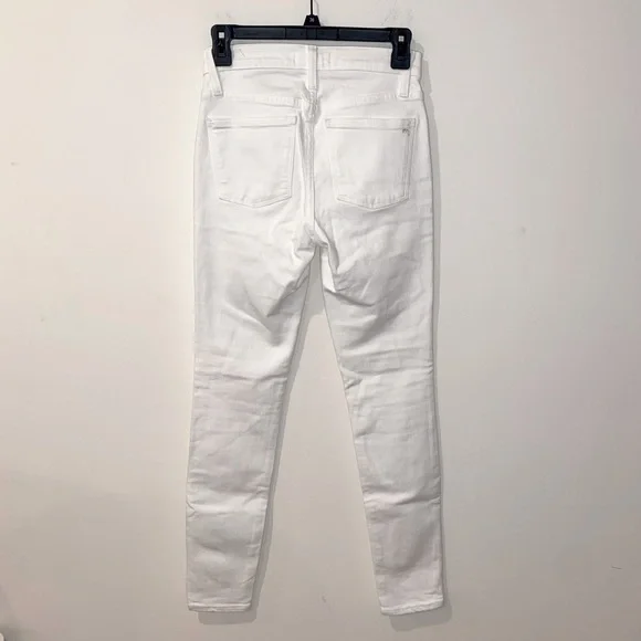 Madewell white 9” high rise skinny jeans Womens size 25 - Picture 4 of 6